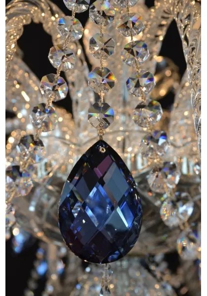 Wranovsky JWZ166182231 - Kristály csillár láncon OCEAN 18xE14/40W/230V