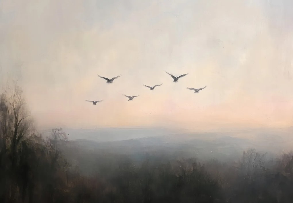 Fotótapéta - Madárraj (147x102 cm)