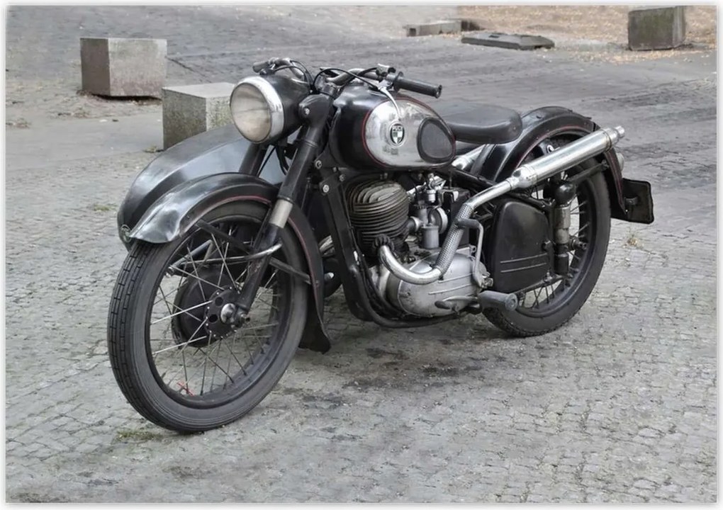 Poszterek 100x70 Klasszikus motorkerékpár Motor