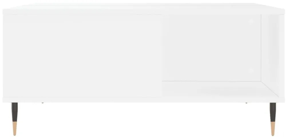 Fehér szerelt fa dohányzóasztal 80x80x36,5 cm