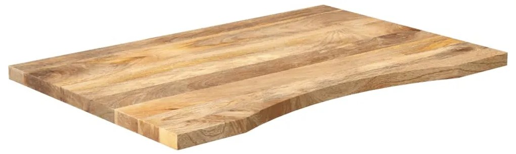 tömör nyers mangófa íves asztallap 100 x 50 x 2,5 cm