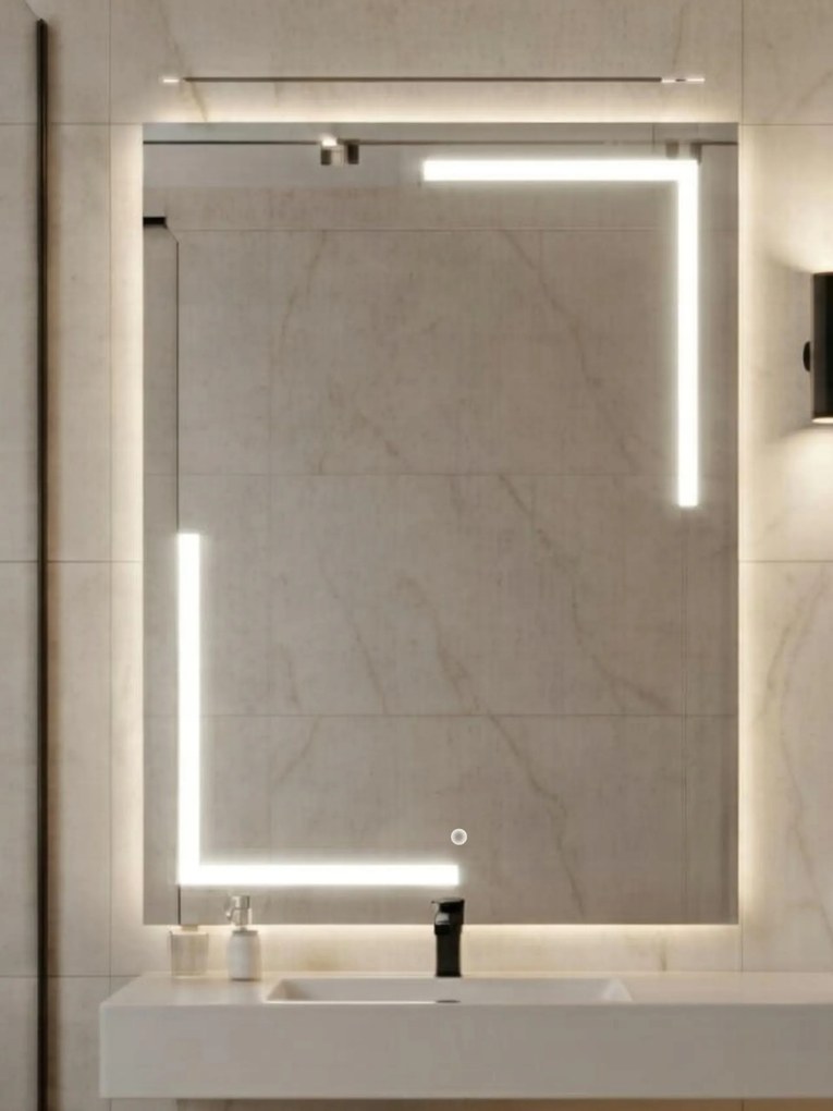 Via Lactea Led tükör| 90x100cm| Érintőképernyős| Semleges 4000k| Made in Pl|