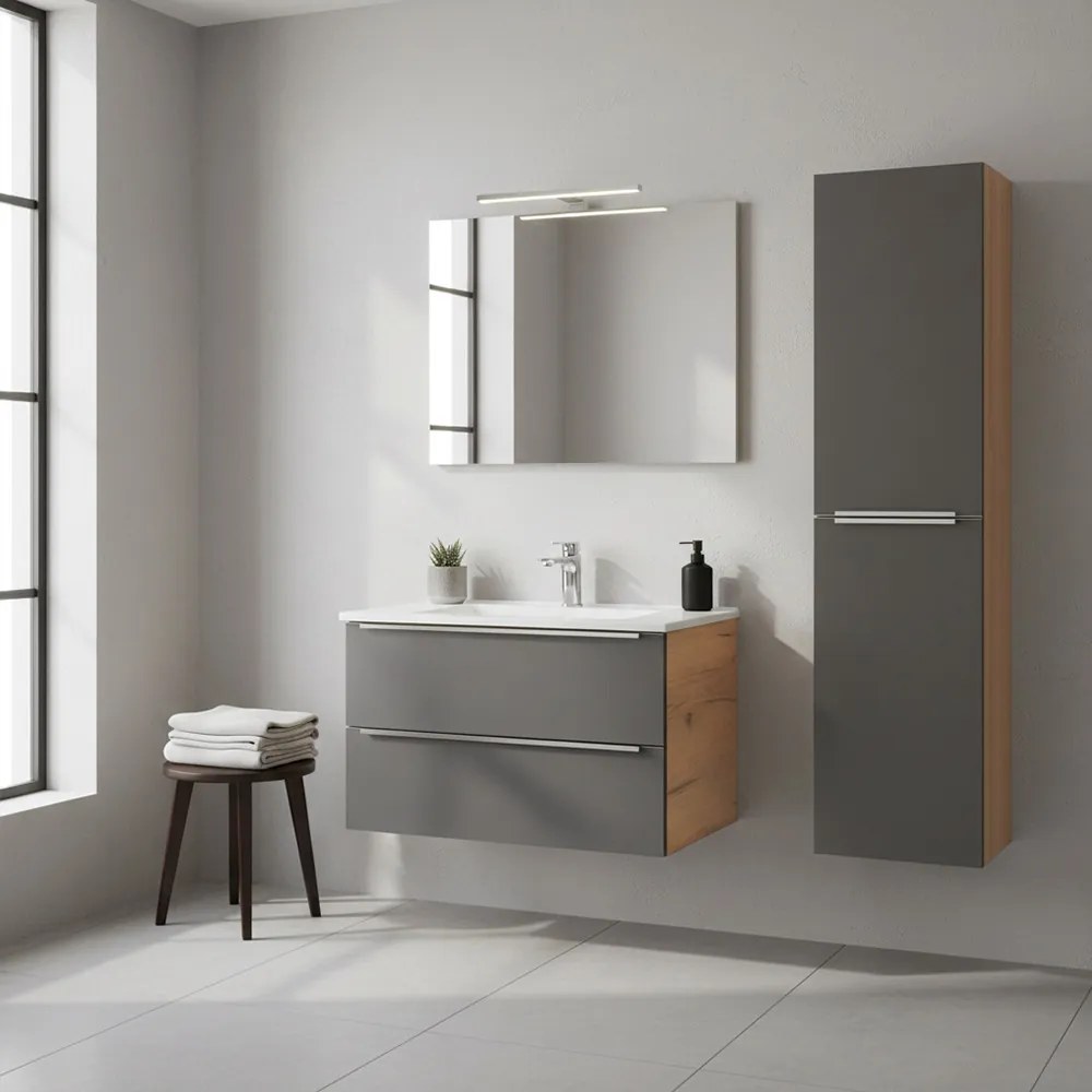 Vario Trim 35 függesztett oldal szekrény tölgy-antracit