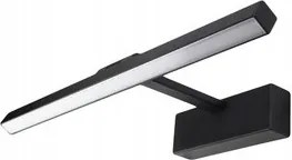 Fürdőszobai Fali Lámpa Led Fürdőszoba Tükör 9W Fekete Semleges Szín