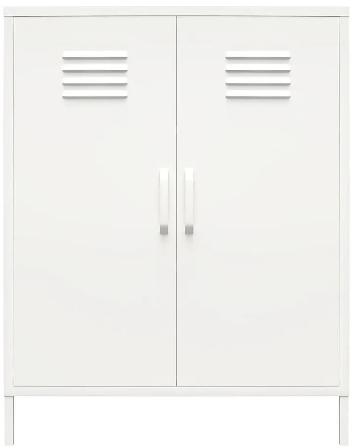 Fehér fém szekrény 40x102x80 cm Mission District – Støraa