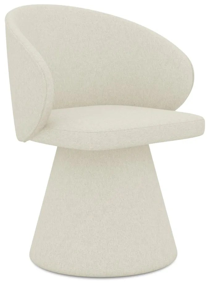 Krémszínű kárpitozott étkezőfotel Uala – Makamii