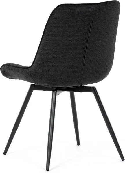 Étkezőszék fekete, szövet anyag HC-T1130 BK2