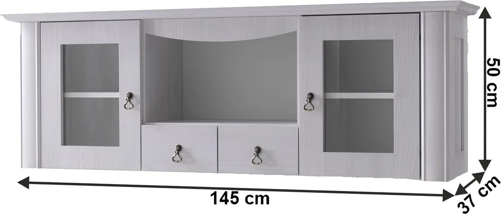 Függő szekrény DA16, sosna fehér, VILAR