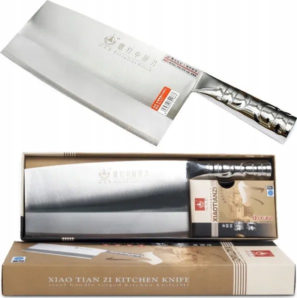 Kínai bárd hús- és zöldségszeletelő kés 20cm Xiaotianzi