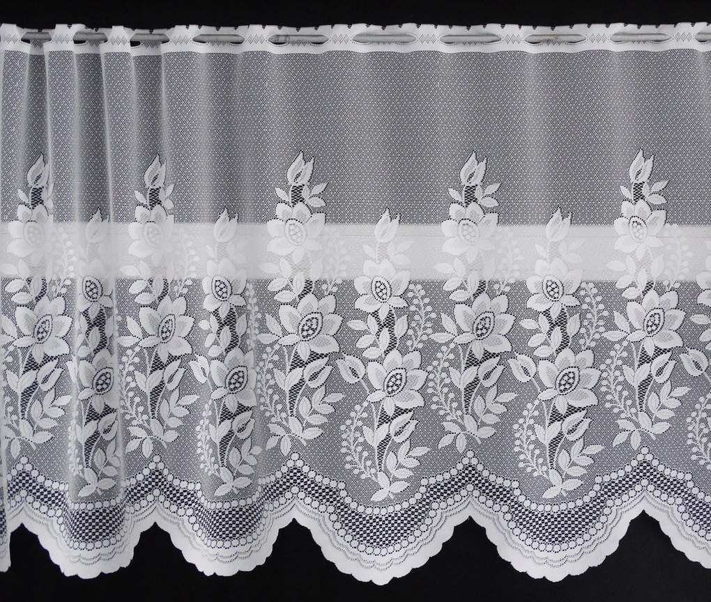 Mg Irigység jacquard 1417 Fehér 300x75cm Ár!!