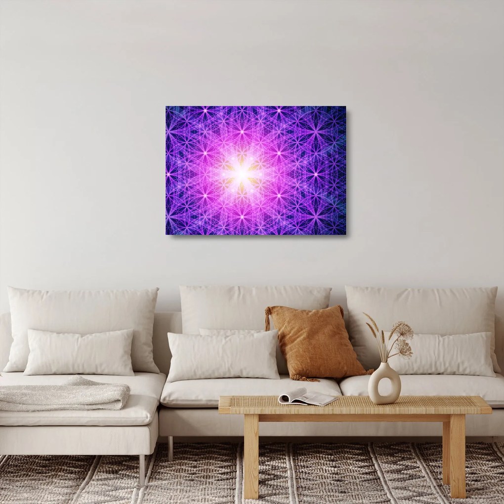 Absztrakt kép (üvegen) (70x50 cm)