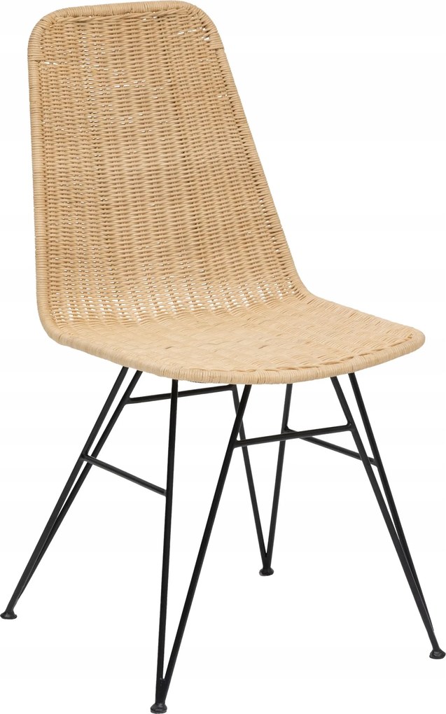 May rattan szék fém lábak a nappaliba kényelmes elegáns stílusos