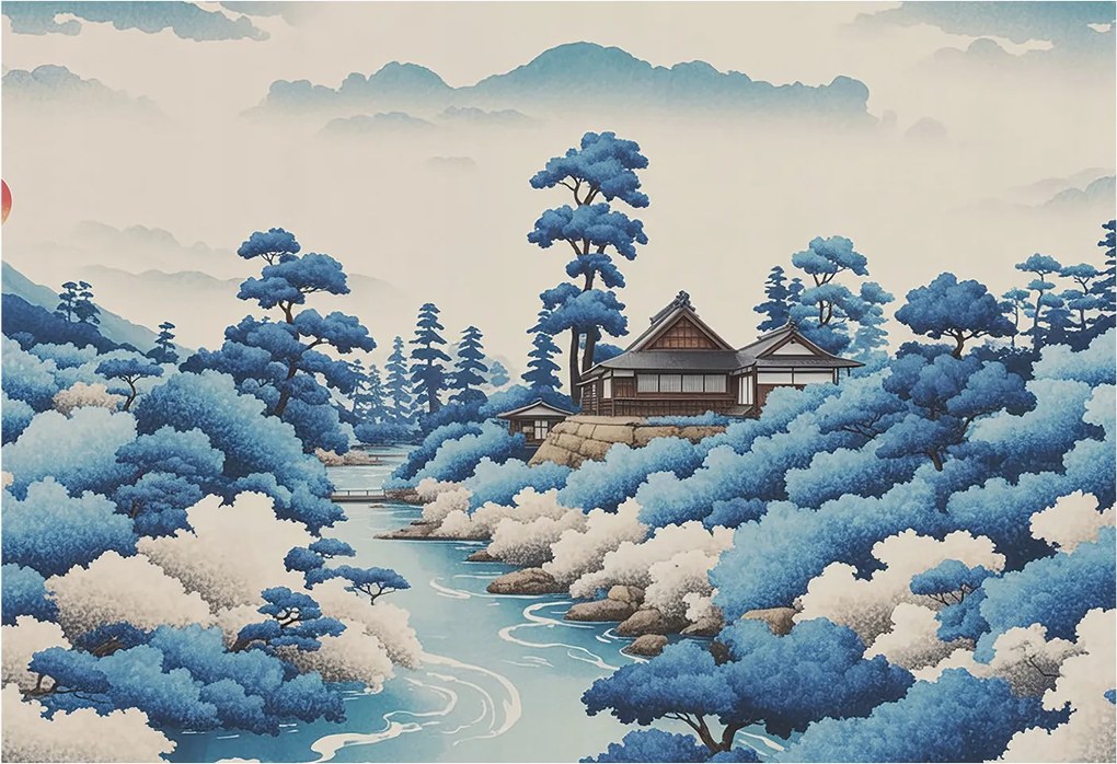 Fotótapéta Flizelin Dekoratív tapéta Nyugodt természet 152x104 Ragasztó