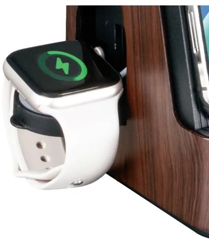 Immax 08999L - LED+CCT dimmelhető asztali lámpa vezeték nélküli QI töltővel IDEAL LED/8W/230V barna