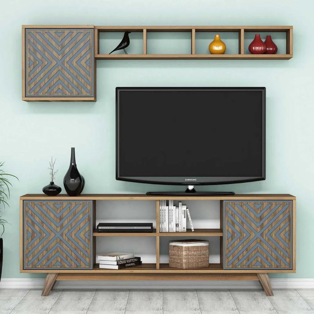 Inci - Walnut, Blue