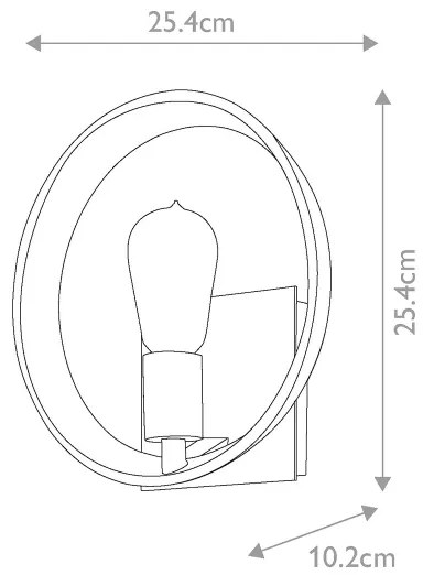 Quoizel - Fali lámpa THEATER ROW 1xE27/60W/230V