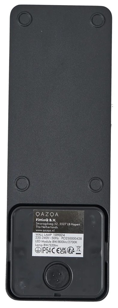 Kültéri fali lámpa fekete mozgásérzékelővel, LED-del - Shift