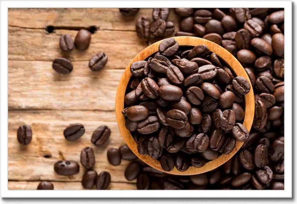 Poszterek keretben 60x40 Kávébab Kávé