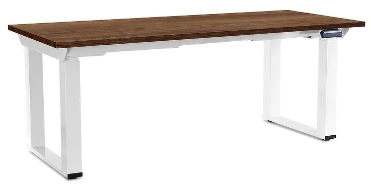 OfficeTech Strong állítható magasságú asztal 180 x 80 cm, fehér alap, silverjack tölgy