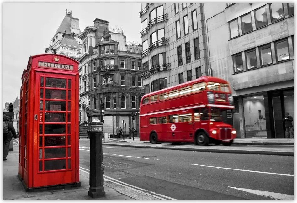 Poszterek 155x105 London Busz fülke