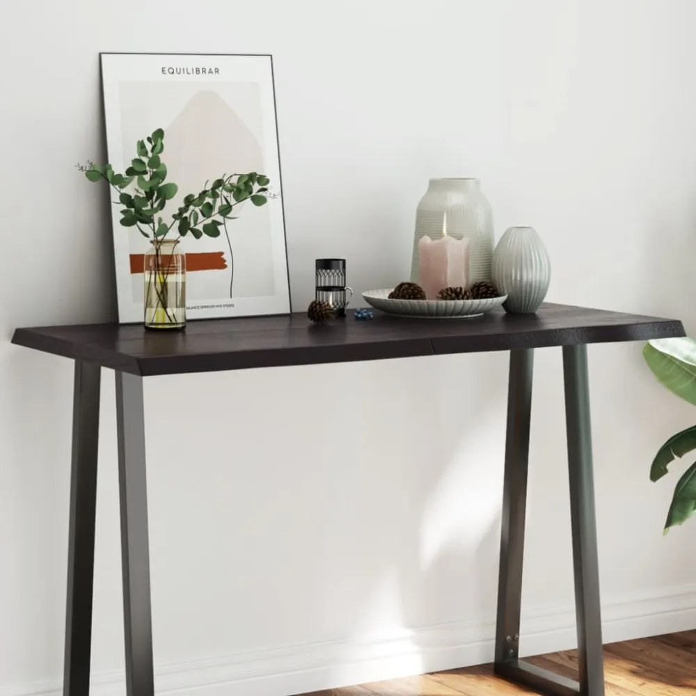 sötétbarna kezelt tömör asztallap 120x60x(2-4) cm