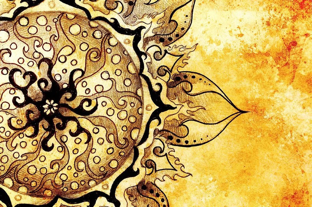 Tapéta Mandala vintage elemekkel