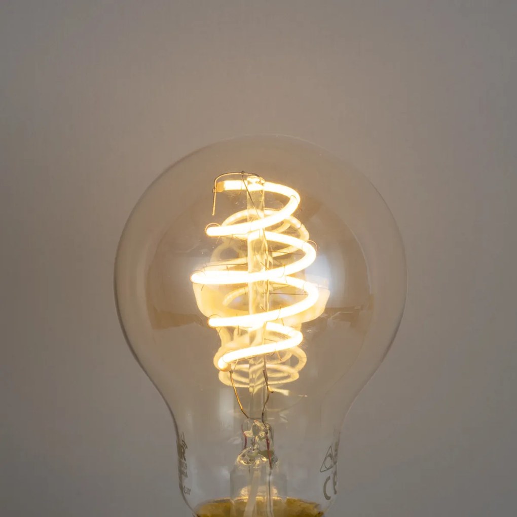 5 db Okos E27 Dimmelhető LED Izzó A60 Borostyán 4.9W 320lm 2500K