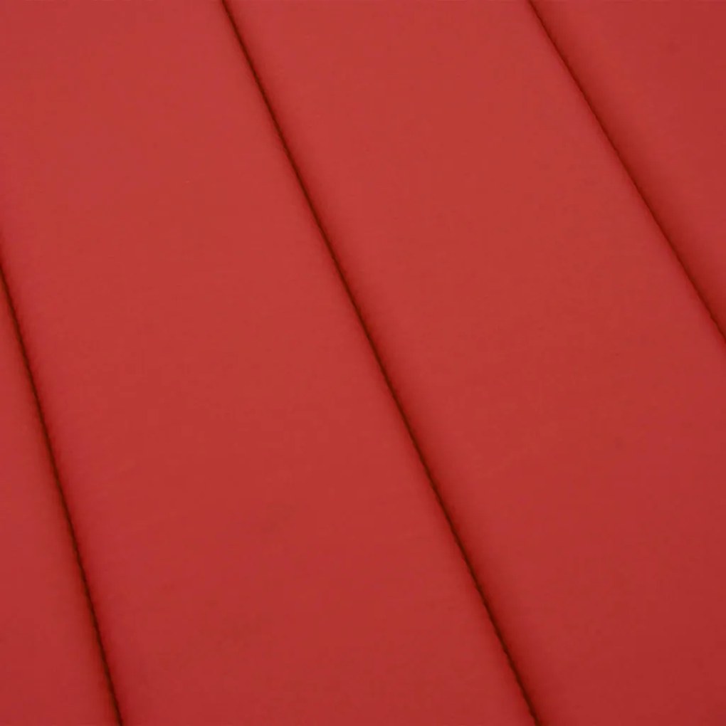 piros oxford-szövet napozóágypárna 180x60x4 cm