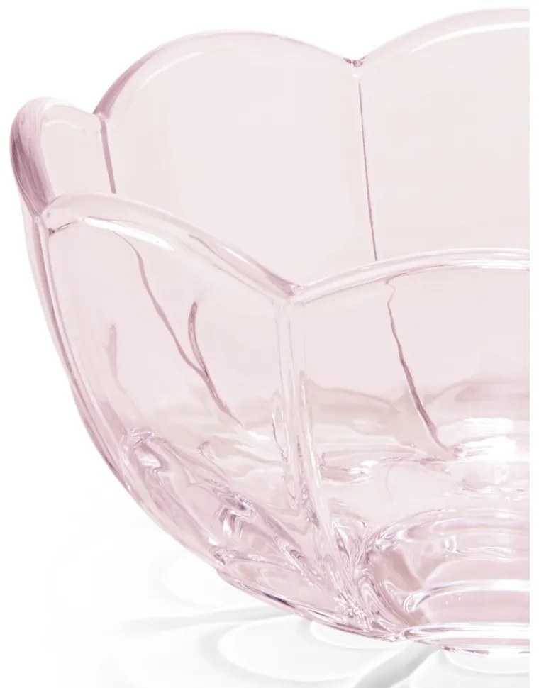 Világos rózsaszín üveg tálka szett 2 db-os ø 13 cm Lily – Holmegaard