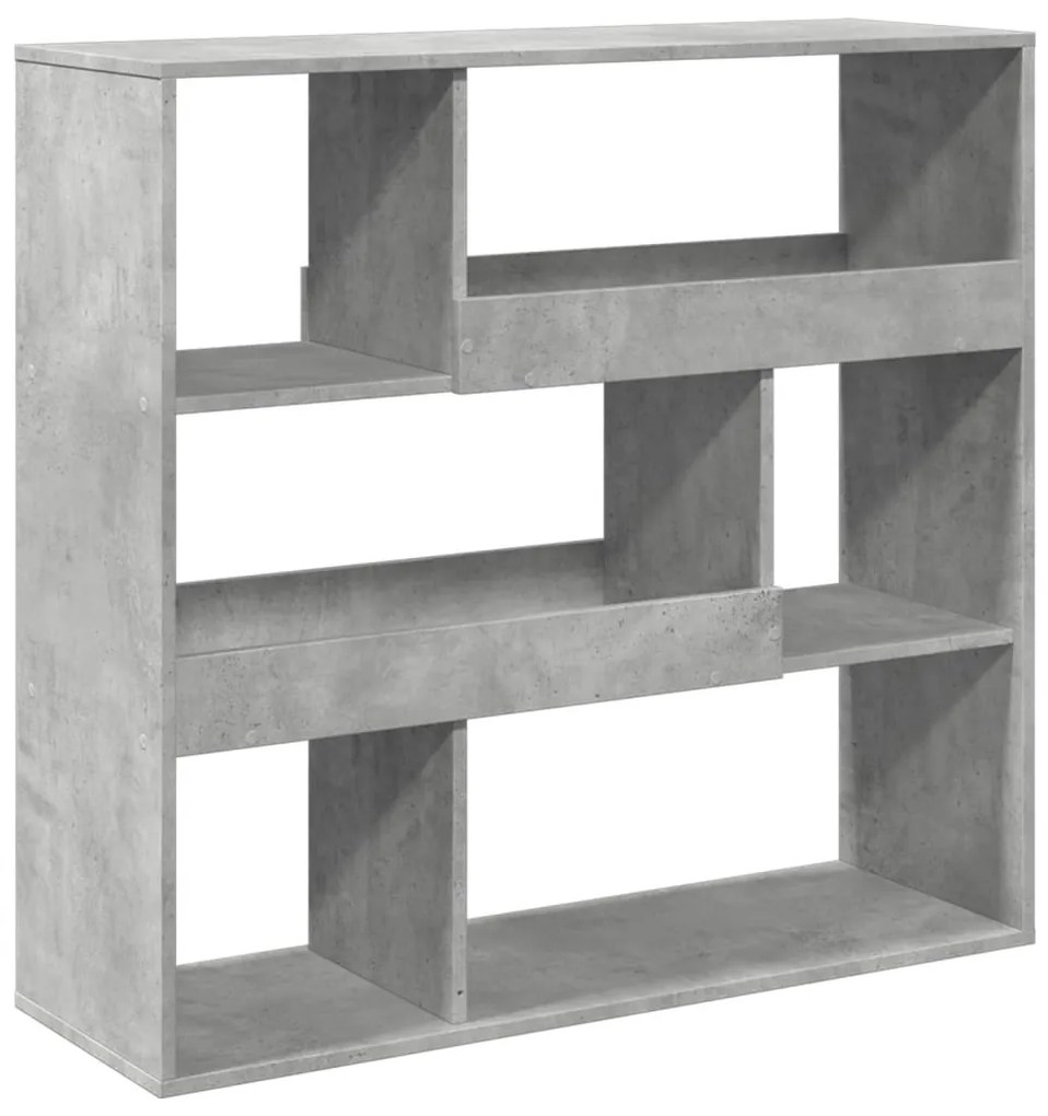 betonszürke térelválasztó könyvszekrény 100 x 33 x 94,5 cm
