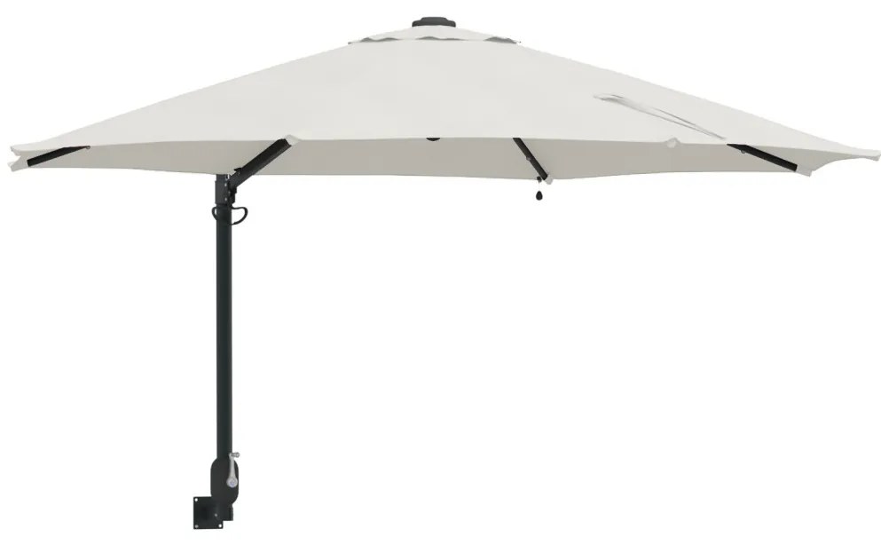 Falra Szerelhető Kert Napernyő LED-ekkel Bézs 248 cm