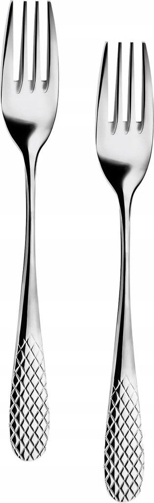 Wilmax rozsdamentes acél desszertvilla 19 cm 2 db-os szett