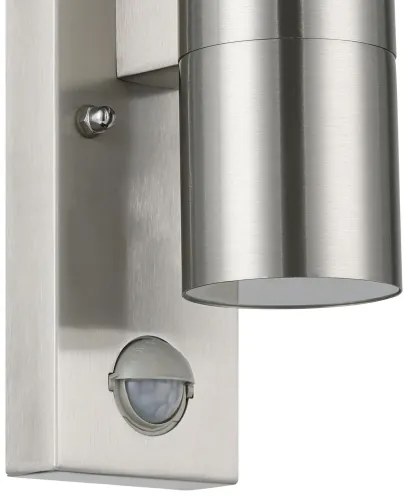 Eglo 32898 - LED érzékelős kültéri fali lámpa RIGA 5 2xGU10/3W/230V