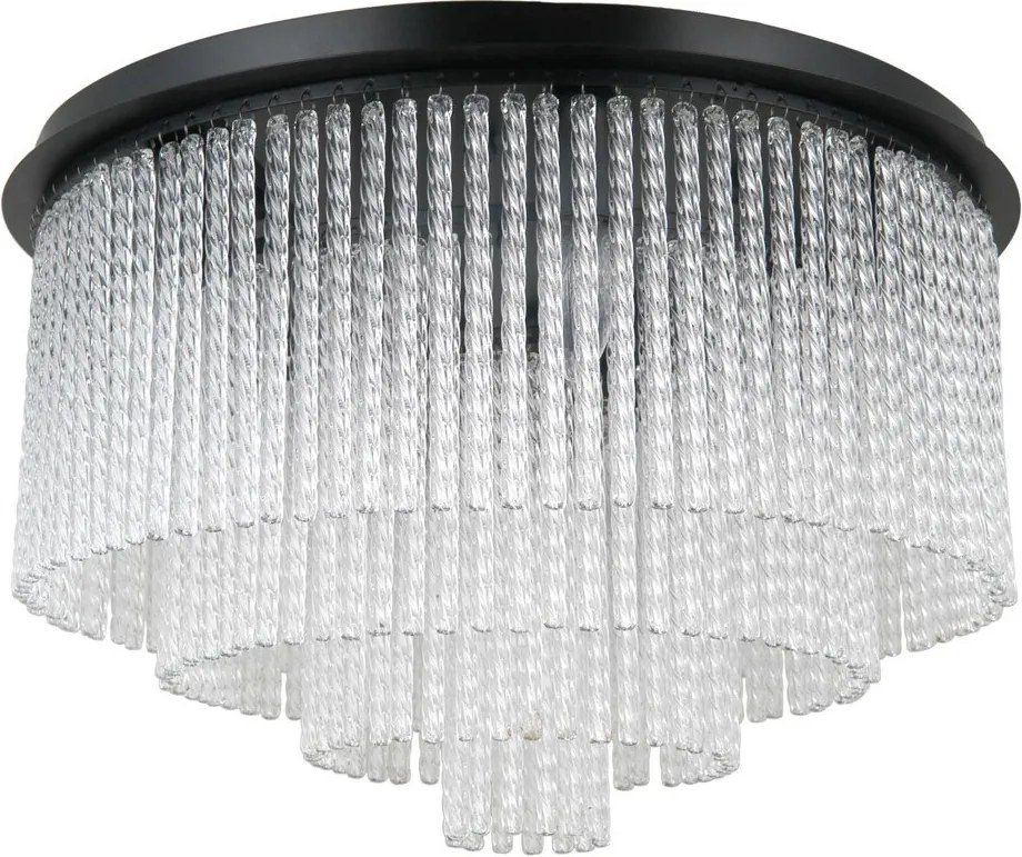Italux glamour modern mennyezeti lámpa naute matt fekete itxplf-40931-9a-bk