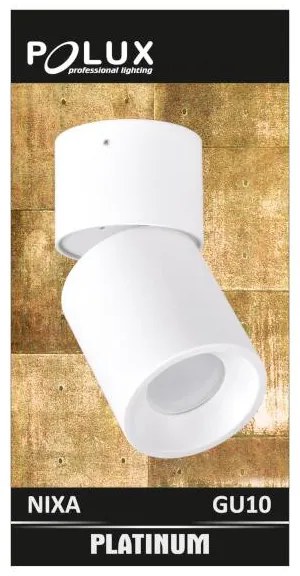 Polux NIXA 314239 Felületi spotlámpa max 10W LED IP20