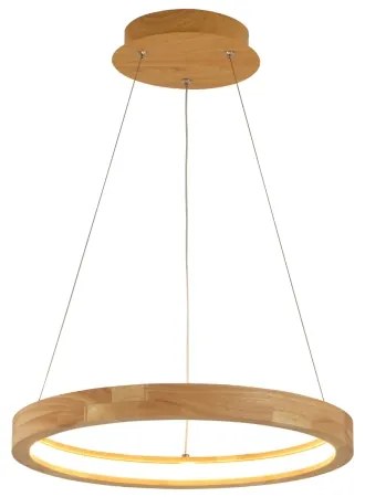 Brilagi - UMEA WOOD LED csillár kábelen LED/30W/230V átmérő 40 cm fa