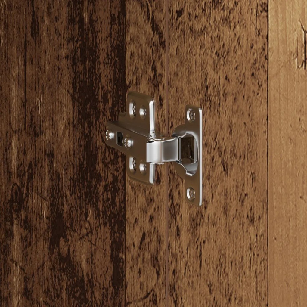 Magas Tároló Régi fa 31,5 x 32 x 124 cm Faanyag