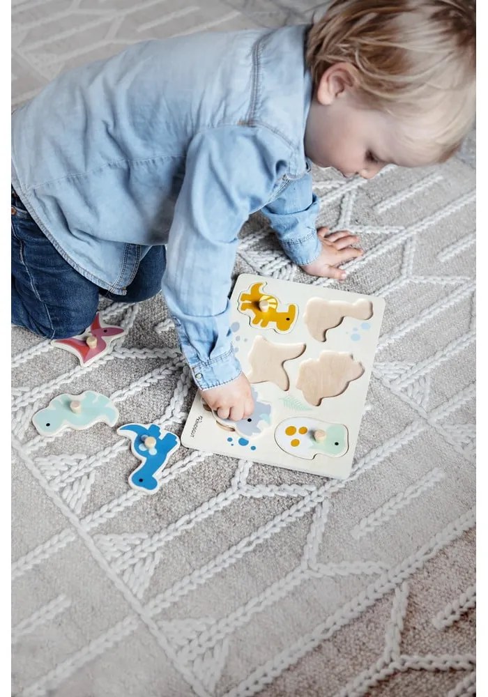 Fa formabeillesztős puzzle (részek száma 6) Dinosaurs – Kindsgut