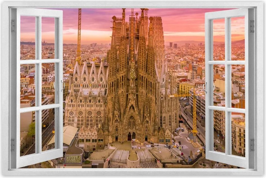 Poszterek 60x40 Napsütéses nap Barcelona