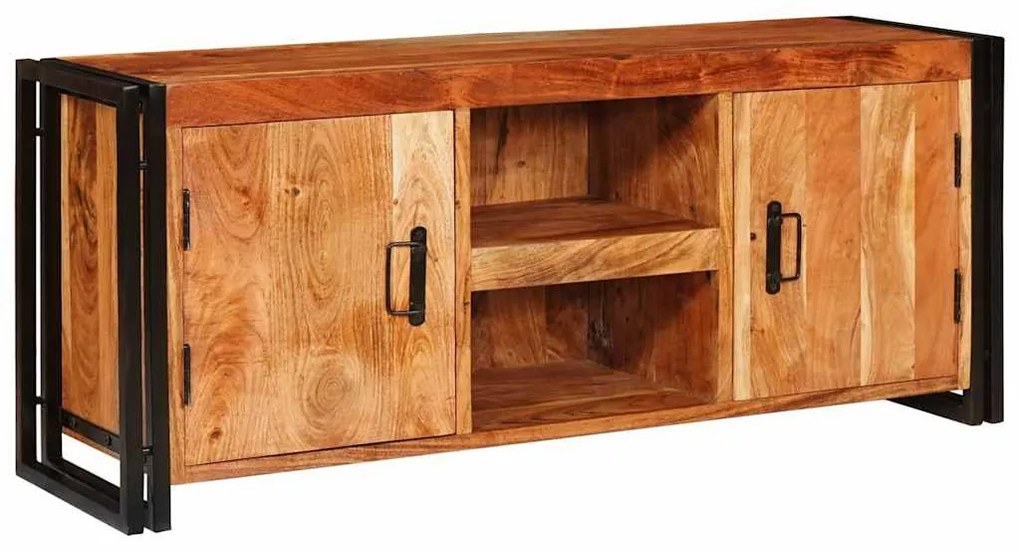 TV szekrény Barna 120 x 30 x 50 cm tömör akácfa
