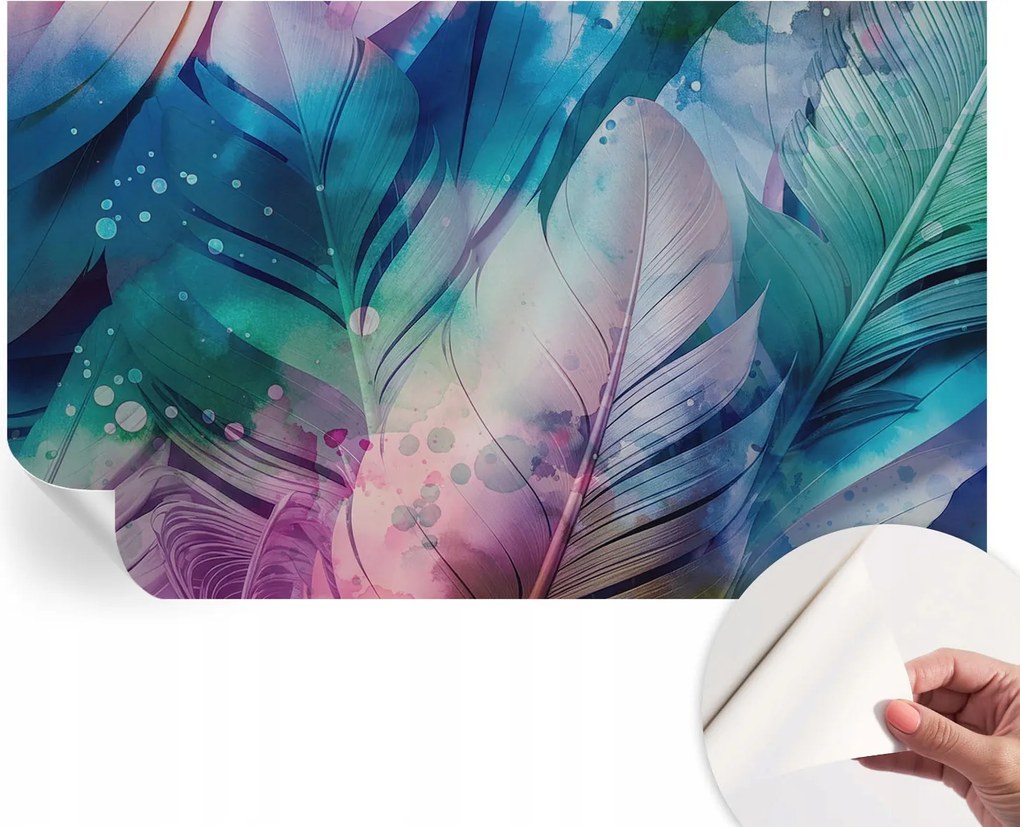 Fotótapéta Fali tapéta Hálószobába és Nappaliba Színes tollak 416x254 cm