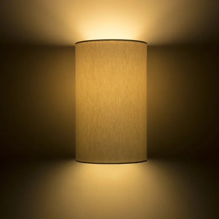 RENDL RON W 15/25 nástěnná Chintz světle šedá/bílé PVC 230V LED E27 15W