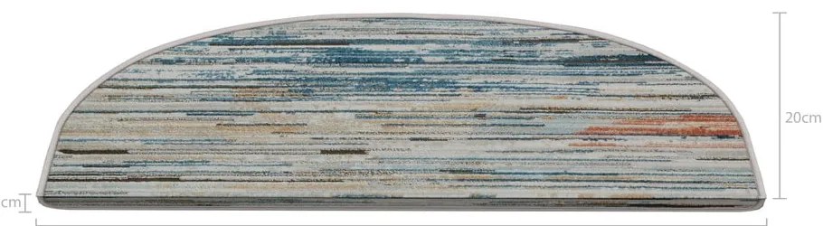 Lépcsőszőnyeg szett 16 db-os 20x65 cm Plain Sky – Vitaus