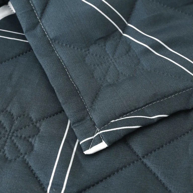 Nyári takaró GRIDON 140x200 cm, fekete