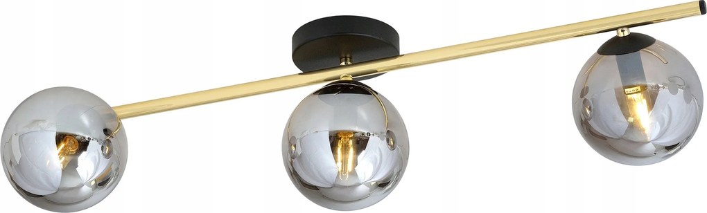 Plafon három üveg ezüst buborék, fényes kiegészítő a Splendi dolgozószobába