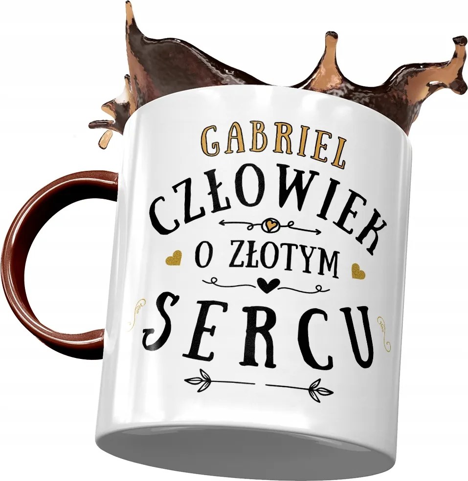 Bordó Bögre Gabriel Gabrysia Férj Ajándék Nyomtatott Fotóval