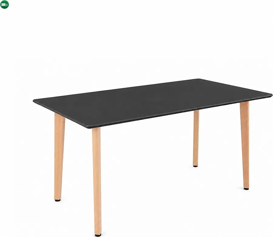 Silla 120 4+1 étkező garnitúra fekete-fehér