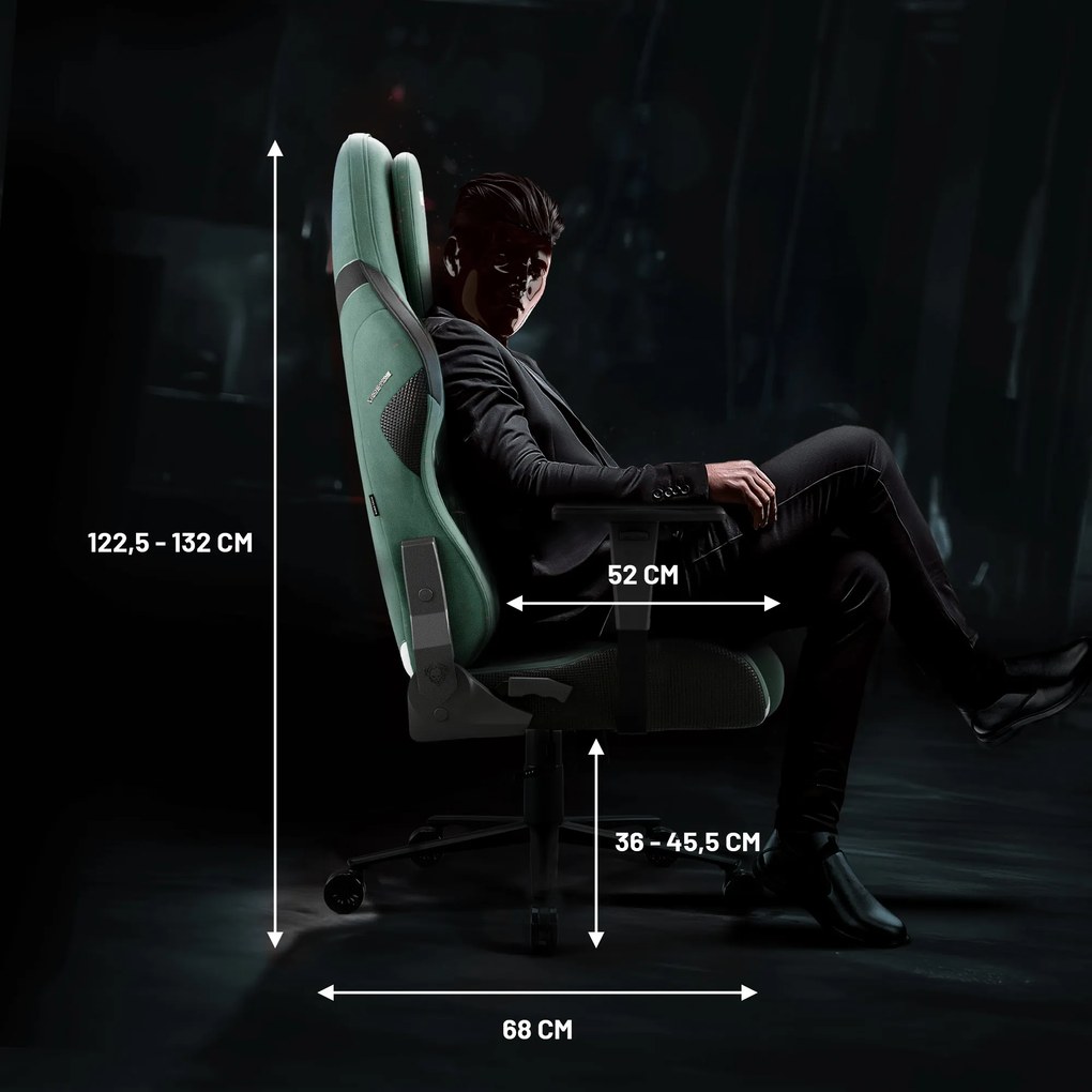 Gamer szék zöld Normal Size: Diablo X-One Prime Forest Green
