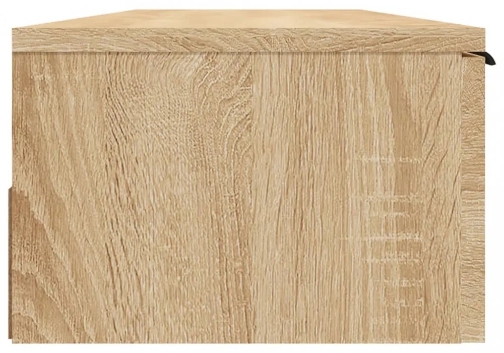 sonoma tölgy színű szerelt fa faliszekrény 102 x 30 x 20 cm