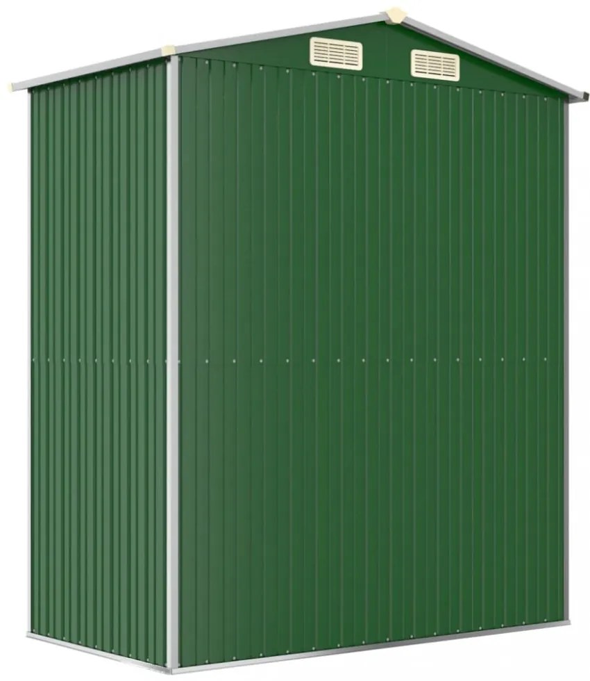 zöld horganyzott acél kerti fészer 192x108x223 cm